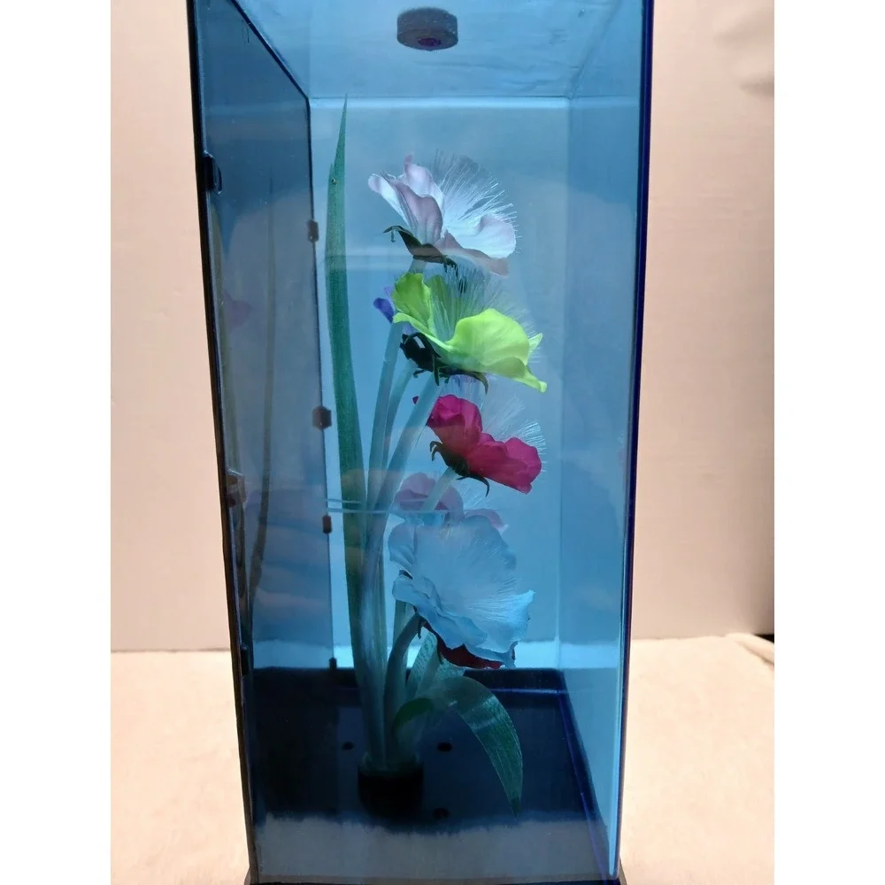 VTG 1999 Spencer Gifts Fiber Optic‎ Flower Lamp Color Changing Light Box